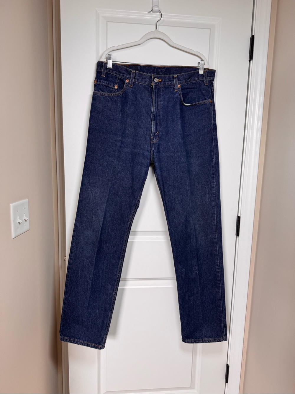 Levi's Men's Vintage 505-0216 Straight Jeans in Indigo Blue